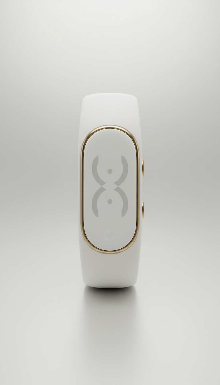 Frost White Minimalist Fitness Tracker